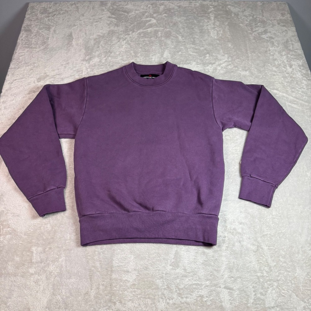 NWOT‎ American Giant Unisex American Vintage Crew Neck Sweatshirt XS Purple
